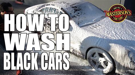 how to wash a black car