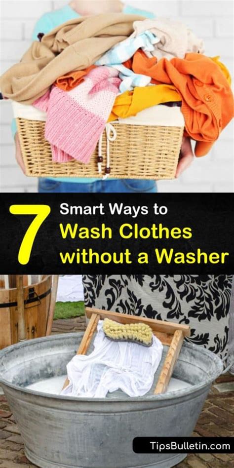 how to wash clothes without washer and dryer
