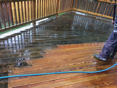 how to wash deck