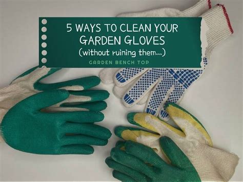 how to wash garden gloves