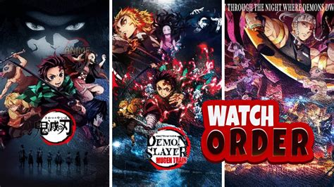 how to watch demon slayer in order anime