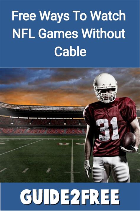 how to watch nfl game without cable