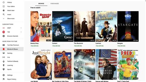 how to watch paid movies for free on youtube
