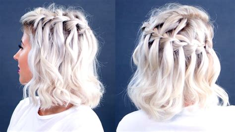  79 Popular How To Waterfall Braid Short Hair For Bridesmaids