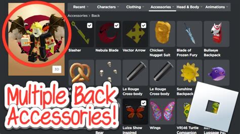 How To Wear 2 Back Items In Roblox