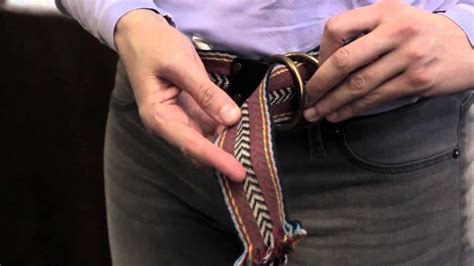 how to wear a belt with 2 loops