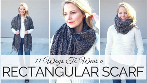 how to wear a rectangular wrap