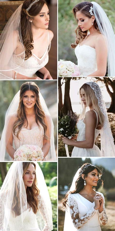 Unique How To Wear A Veil With Your Hair Down Hairstyles Inspiration