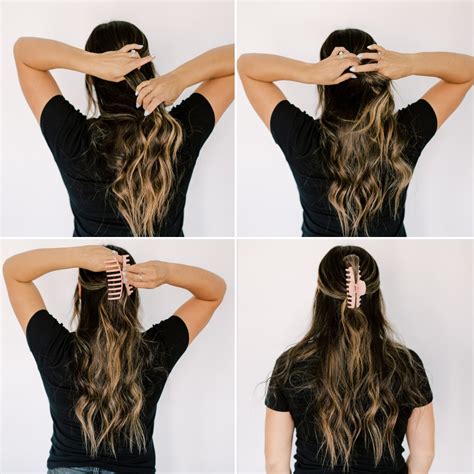 Free How To Wear Hair Half Up With Claw Clip For Long Hair