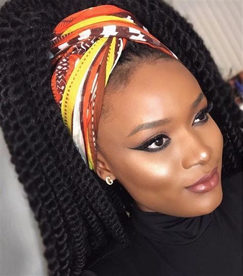 Unique How To Wear Head Wraps With Braids For New Style