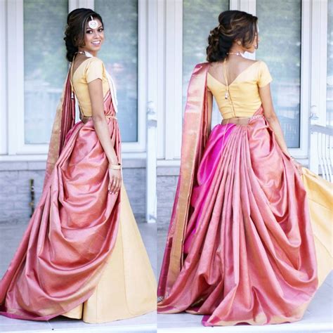 Perfect How To Wear Lehenga Saree In Different Styles For Bridesmaids