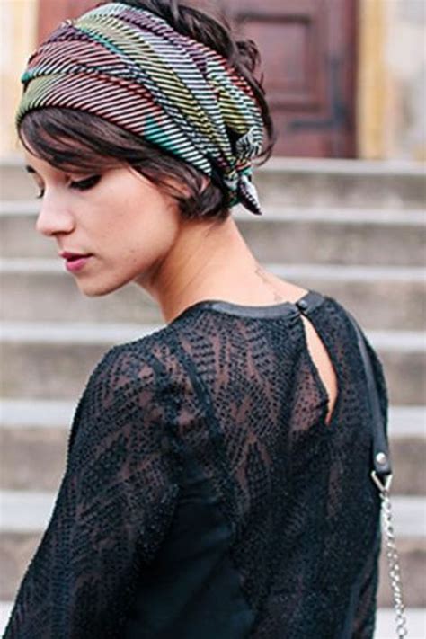  79 Popular How To Wear Scarves With Short Hair Hairstyles Inspiration