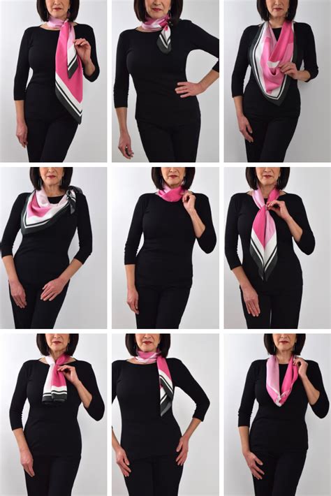 How To Wear Square Shape Scarf