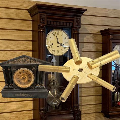 how to wind a clock with a key