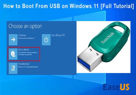 how to windows boot from usb