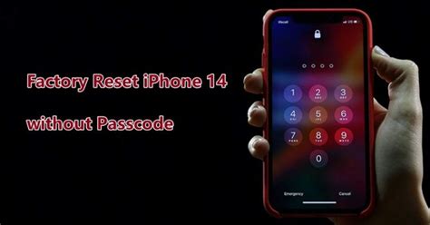 how to wipe an iphone 14 without passcode