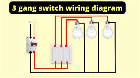how to wire a 3 switch light switch