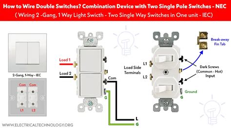 How To Wire A Double Electrical Switch