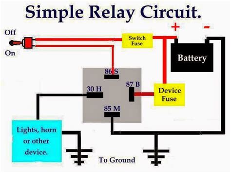 how to wire a relay switch diagram