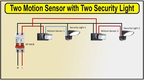 how to wire a security light with motion sensor
