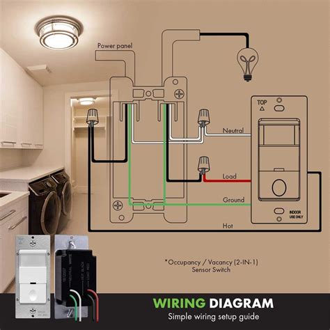 how to wire ceiling occupancy sensor with 3 way switch