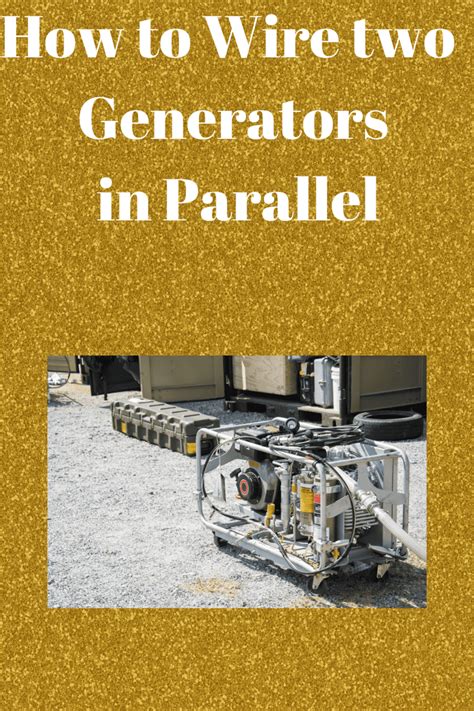 How To Wire Generators In Parallel