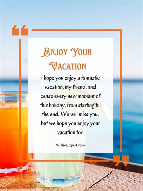 how to wish a friend a good vacation