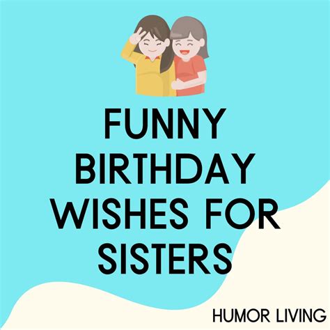 how to wish birthday to sister funny