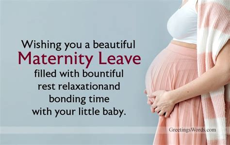 how to wish someone going on maternity leave