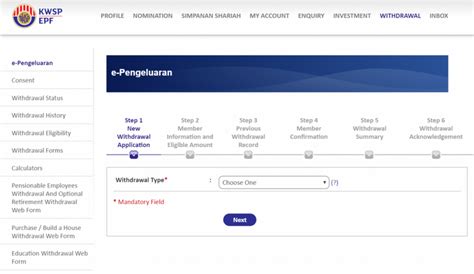 how to withdraw epf online malaysia