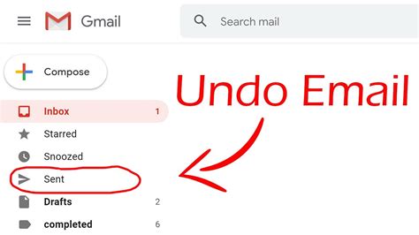 how to withdraw sent email on gmail