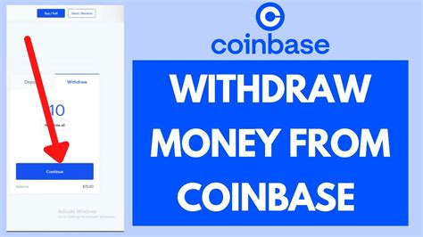how to withdrawal from coinbase