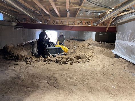 how to work in crawl space