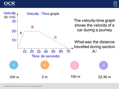 how to work out distance travelled on a speed time graph