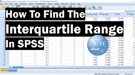 How To Work Out Interquartile Range In Spss