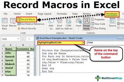 how to work with macros in excel