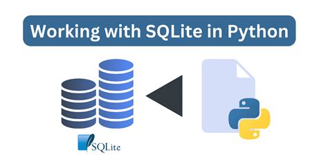 how to work with sqlite python