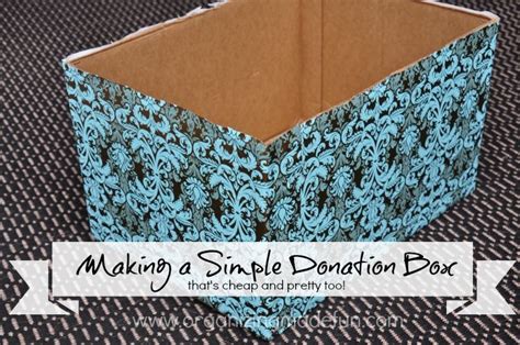 How To Wrap A Donation Box