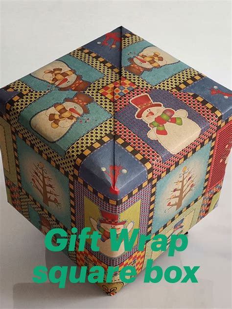 How To Wrap Big Square Box