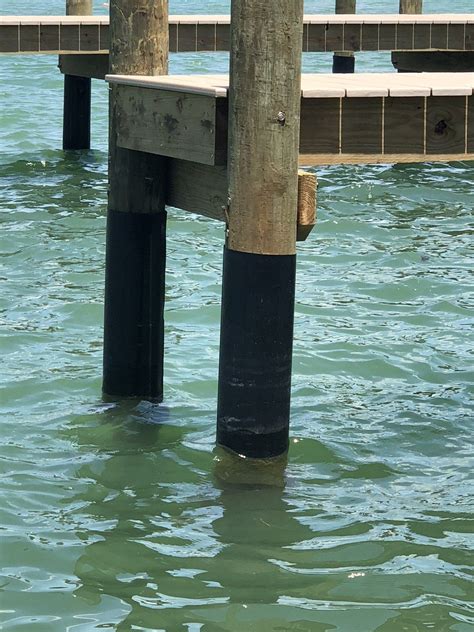 how to wrap dock pilings