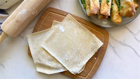 Make Your Own Chinese Egg Roll Wrappers Recipe Homemade egg rolls