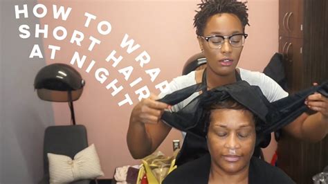 Perfect How To Wrap Short Natural Hair At Night With Simple Style