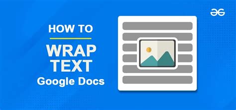 how to wrap text around a picture in google docs