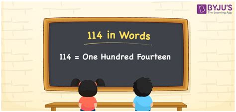 how to write 114 in words