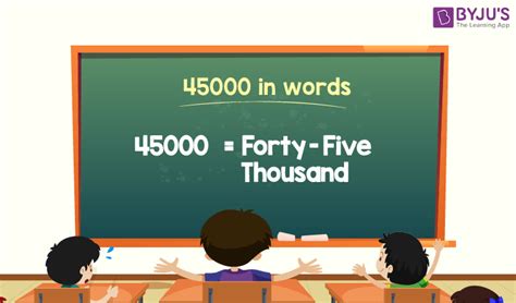 how to write 45000 in words in english