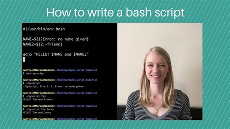 how to write a bash script