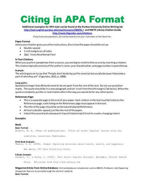how to write a book title in a paper apa
