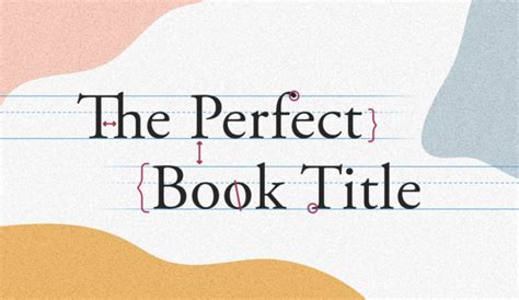 how to write a book title page