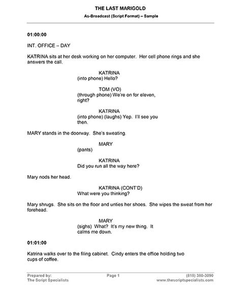 how to write a broadcast script