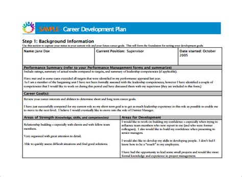Career Plan Examples 90 Day, 1 Year, 10 Year, and Lifetime Impact
